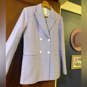 Sandro Paris Luxury Lavender Blazer (Retail $580)